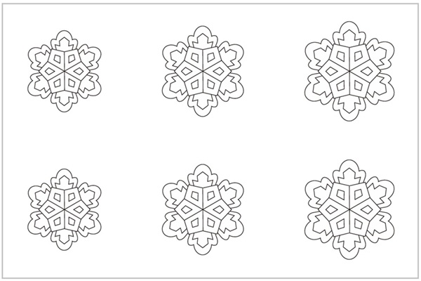 snowflake ornament template